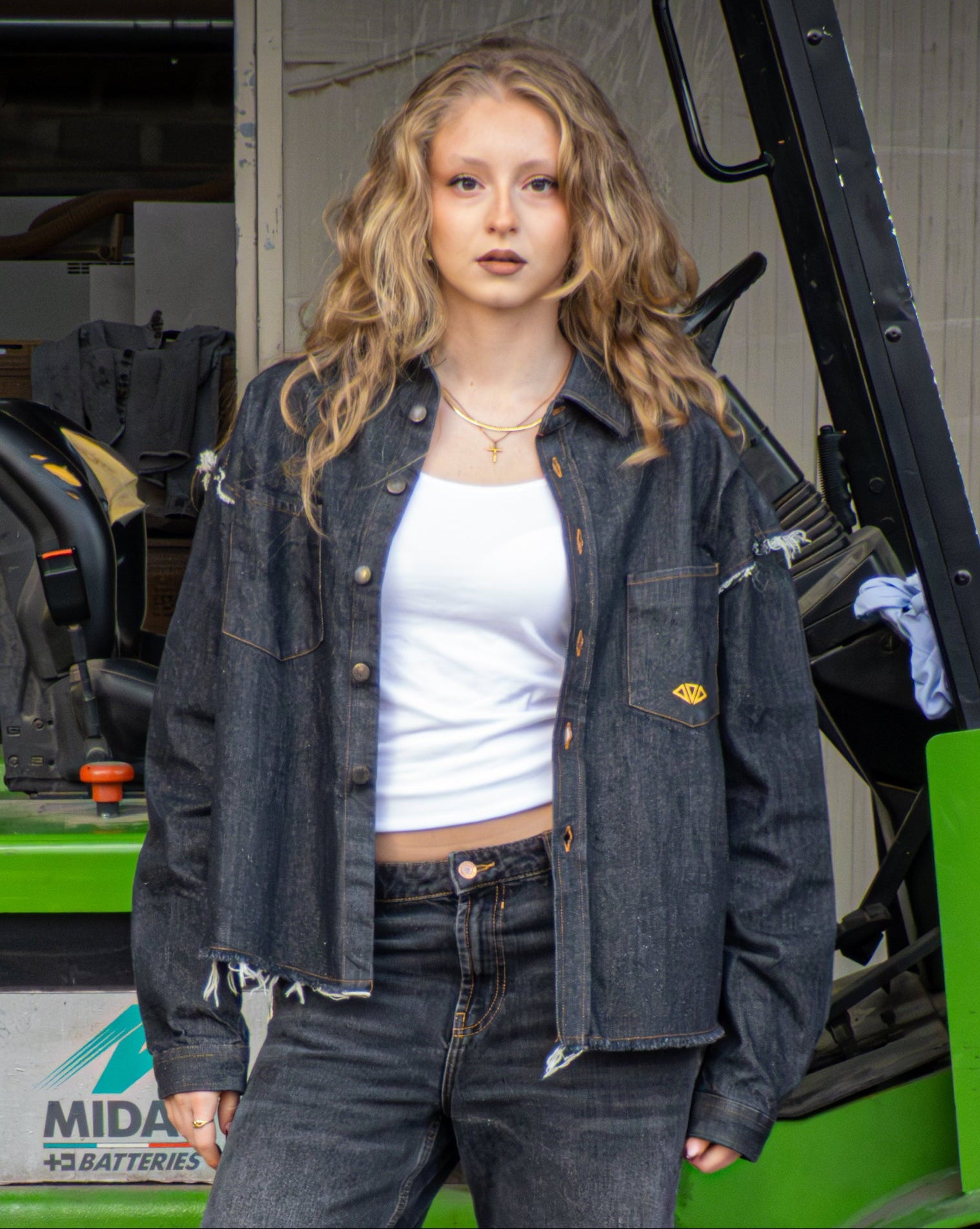 DENIM ESSENTIAL - BLACK JACKET